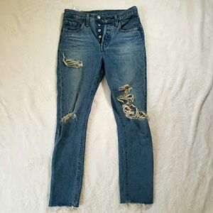 Original Vintage Levi's 501 25x28 distressed